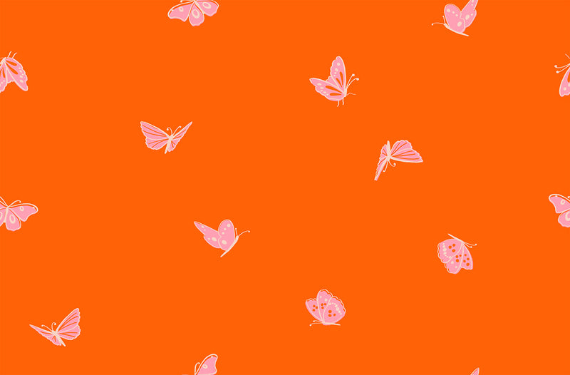 Flowerland by Melody Miller for Ruby Star Society - Butterflies in Goldfish