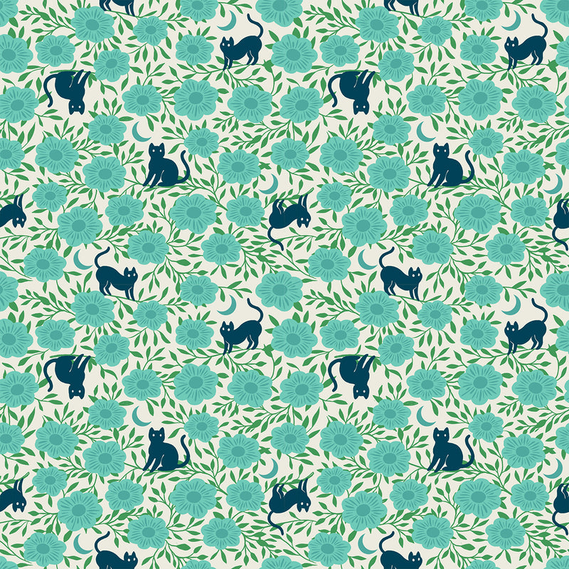 Backyard by Sara Watts for Ruby Star Society - Hiding Cat in Succulent
