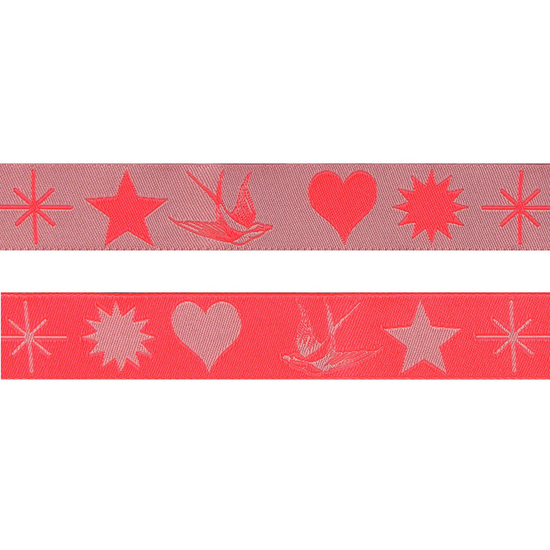 Tula Pink's Fairy Flakes Cosmic Pink 7/8"- Ribbon