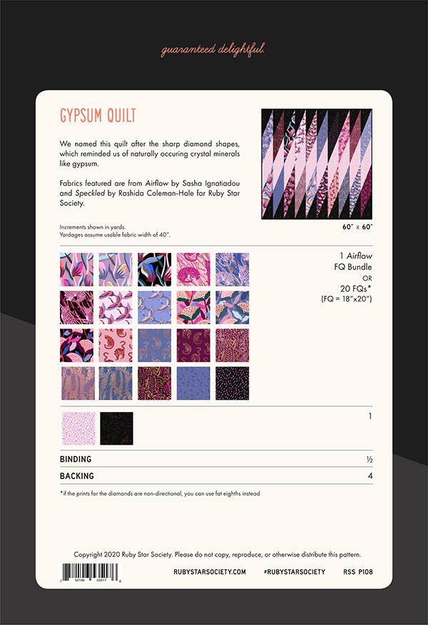 Ruby Star Society Gypsum Quilt pattern by Sasha Ignatiadou