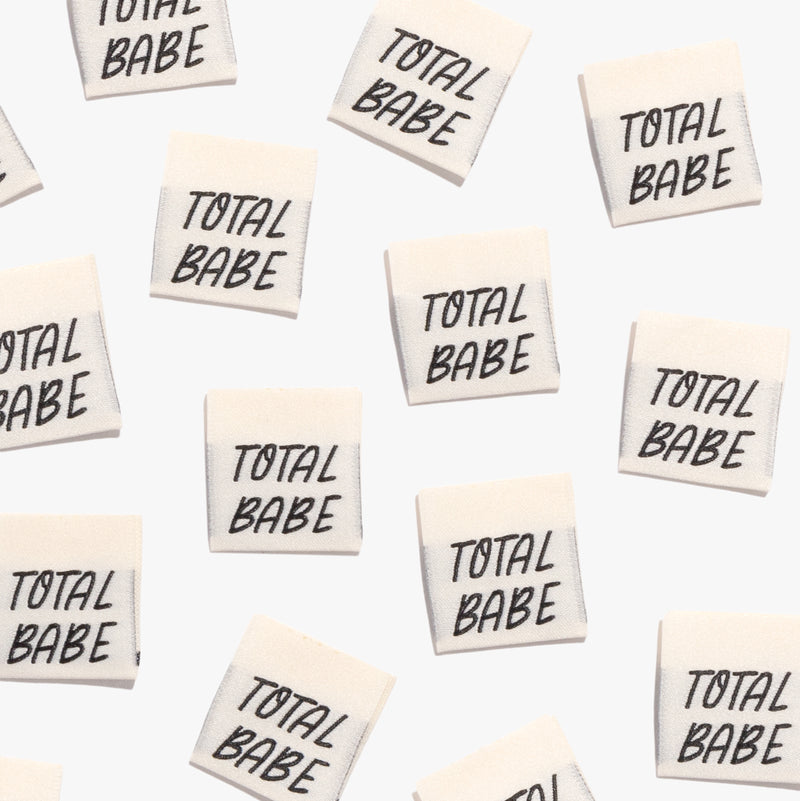 Total Babe Sew-in Woven Labels, by KATM pack of 10