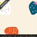 Strawberry, Strawberry Wideback 108" Quilt Backing in Natural by Kimberly Kight for Ruby Star Society