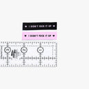 I Didn't Fuck It Up, Sew-on Cotton Labels by KATM, pack of 6