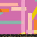 Washi Plus, Plus 108" Wideback Quilt Backing Geranium, by Rashida Coleman-Hale For Ruby Star Society