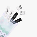 Circa 2025, Sew-on Cotton Labels by KATM, pack of 6