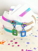 Rectangle Charm Rainbow Iridescent