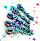 Handmade Script Iridescent