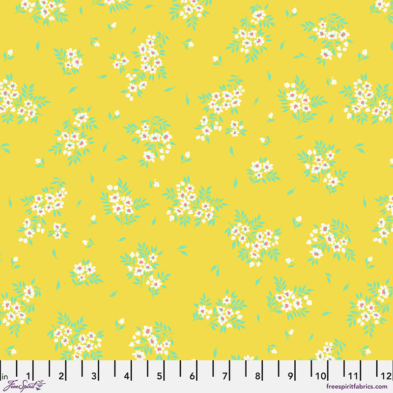 Tula Pink's 2025 True Colors - What a Ditz, Buttercup Colorway