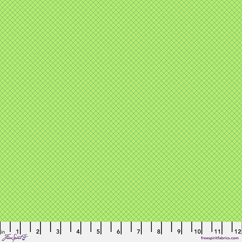 Tula Pink's 2025 True Colors - On the Grid Apple Colorway