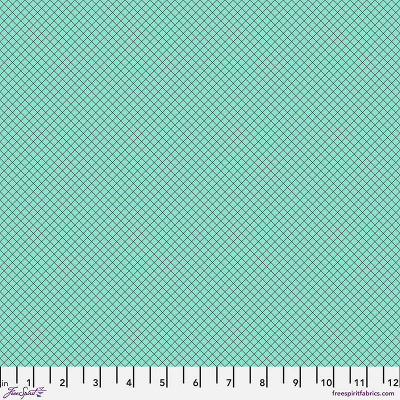 Tula Pink's 2025 True Colors - On the Grid, Raindrop Colorway