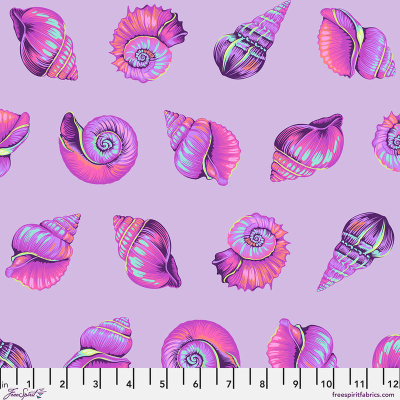 PREORDER Tula Pink's Lil Shelly - Ultraviolet || Floral Reef *ETA April 2026*