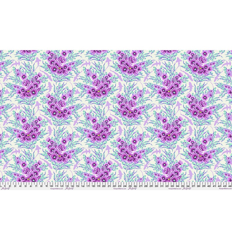 PREORDER Tula Pink's Shadow Sharks - Ultraviolet || Floral Reef *ETA April 2026*