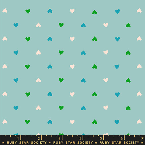 Best Day Ever, Hearts in Turquoise, by Melody Miller - Ruby Star Society