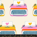 Best Day Ever, Typewriters in Natural, by Melody Miller - Ruby Star Society