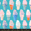 Best Day Ever, Ice Cream in Turquoise Metallic, by Melody Miller - Ruby Star Society