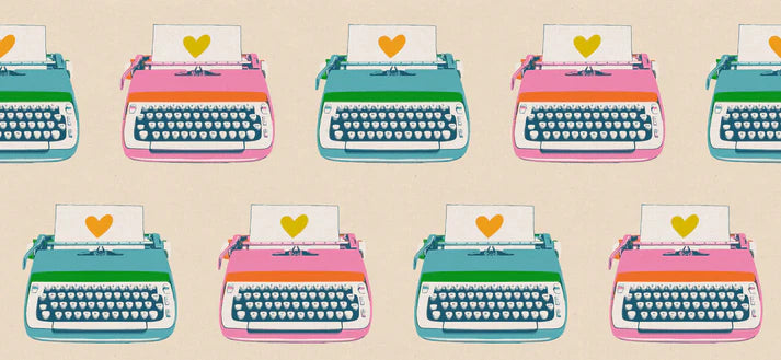 Best Day Ever, Canvas Typewriters in Natural, by Melody Miller - Ruby Star Society