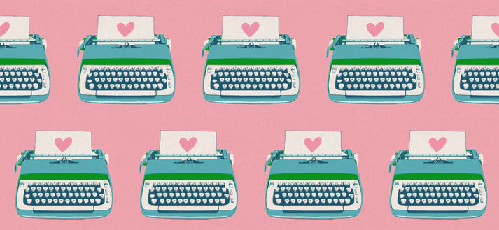 Best Day Ever, Canvas Typewriters in Posy, by Melody Miller - Ruby Star Society