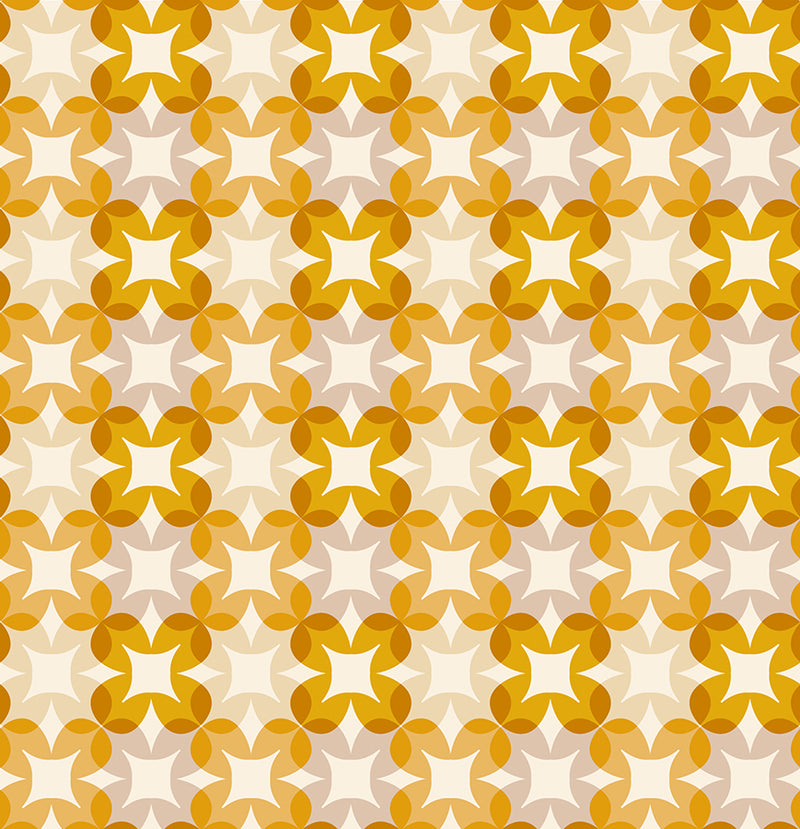 Woodland Forest- Flower Plaid in Goldenrod - Ruby Star Society