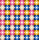 Woodland Forest- Flower Plaid in Blue Ribbon - Ruby Star Society