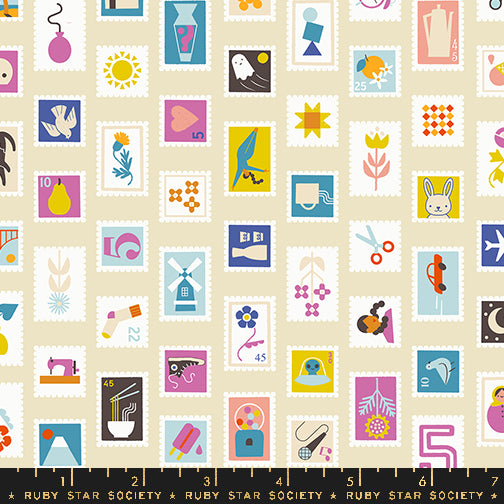 Salutations, Stampy in Parchment, by Rashida Coleman-Hale For Ruby Star Society