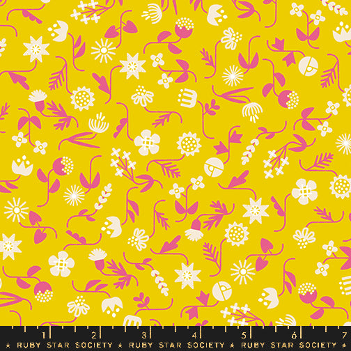 Salutations, Flowery Florals in Golden Hour, by Rashida Coleman-Hale For Ruby Star Society