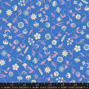 Salutations, Flowery Florals in Lapis, by Rashida Coleman-Hale For Ruby Star Society