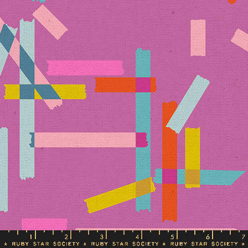 Washi Plus, Canvas in Heliotrope, by Rashida Coleman-Hale For Ruby Star Society