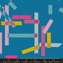 Washi Plus, Canvas in Cerulean, by Rashida Coleman-Hale For Ruby Star Society