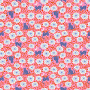 Backyard by Sara Watts for Ruby Star Society - Hiding Cat in Flamingo