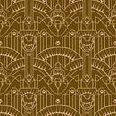 Dog Park by Sarah Watts for Ruby Star Society, Deco Pup in Cocoa