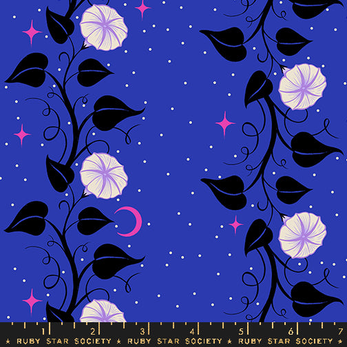 Glow Garden, Moon Vines in Blacklight, by Sarah Watts - Ruby Star Society