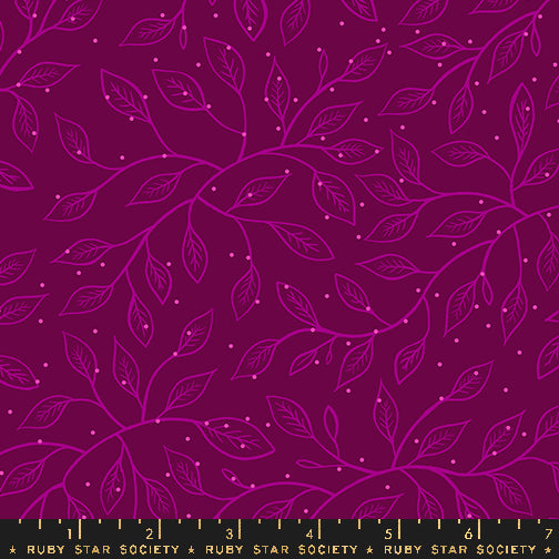 Glow Garden, Wandering Vine in Purple Velvet, by Sarah Watts - Ruby Star Society