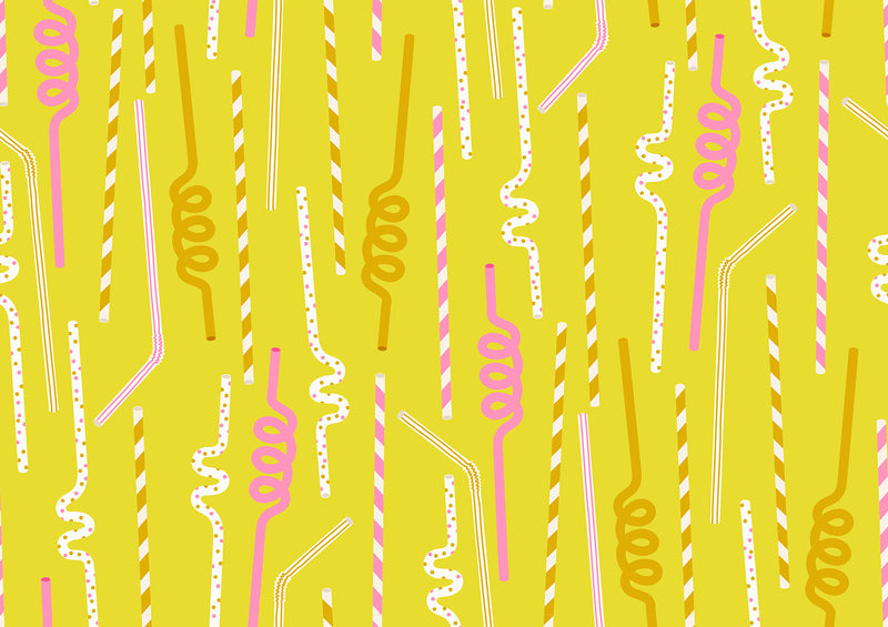 Sugar Cone by Kimberly Kight for Ruby Star Society - Straws in Citron