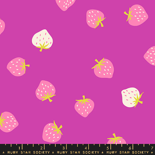 Strawberry, Strawberry Toss in Berry by Kimberly Kight for Ruby Star Society