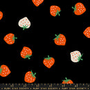 Strawberry, Strawberry Toss in Black, by Kimberly Kight for Ruby Star Society