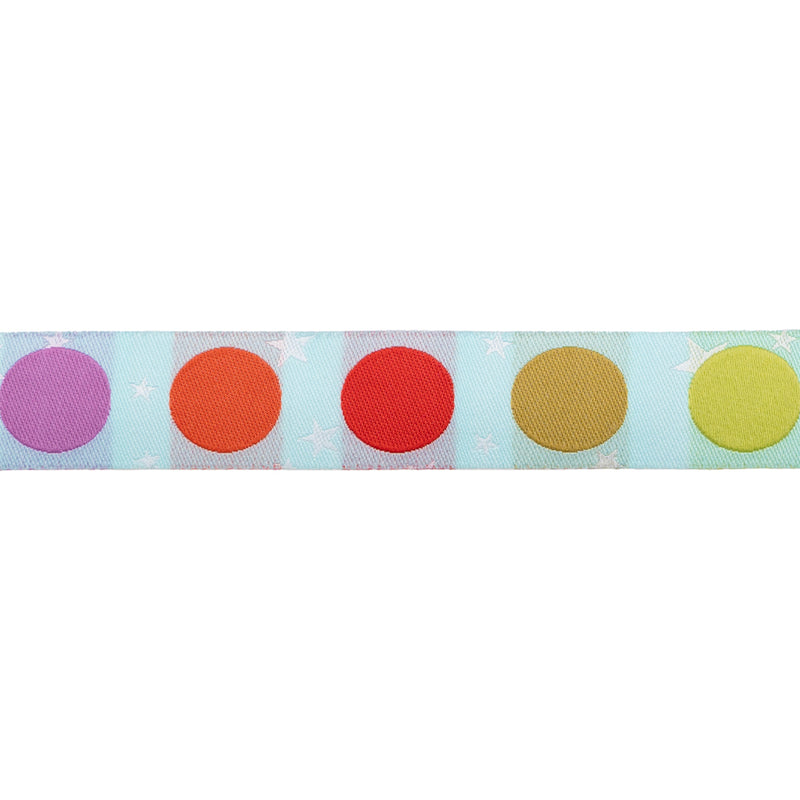 Tula Pink Tabby Road Disco Dot 7/8" Ribbon