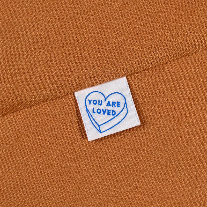 You Are Loved, Sew-on Cotton Labels by KATM, pack of 6
