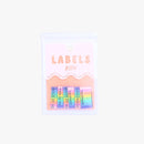 Handmade / Me Made Rainbow Stripe, Sew-on Cotton Labels by KATM, pack of 6
