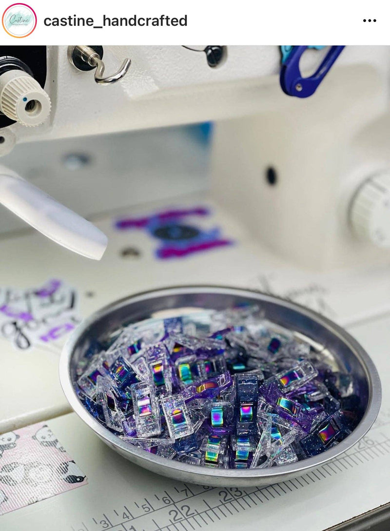 Mixed Glitter Clips - Pack of 50