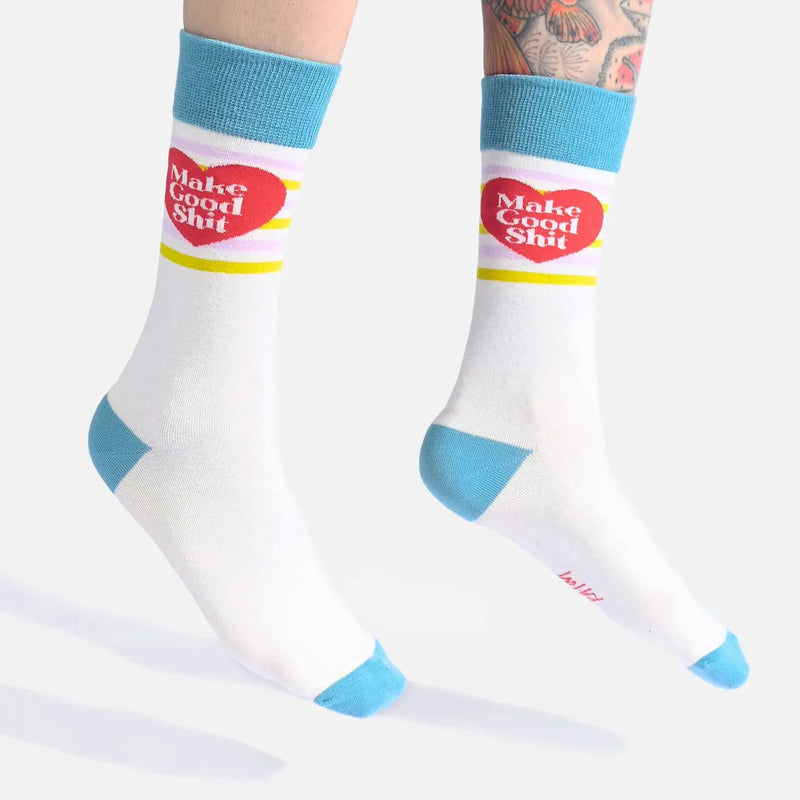 Make Good Shit Socks, by KATM