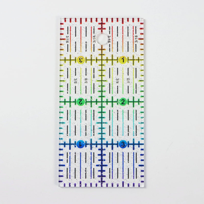 Rainbow Gradient | Glitter - 4" x 2" Ruler