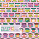 Tula Pink's Tabby Road Déjà Vu - Cat Snacks - Electroberry