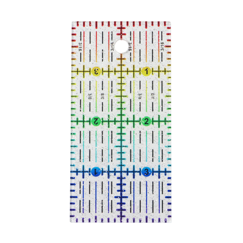 Rainbow Gradient | Glitter - 4" x 2" Ruler