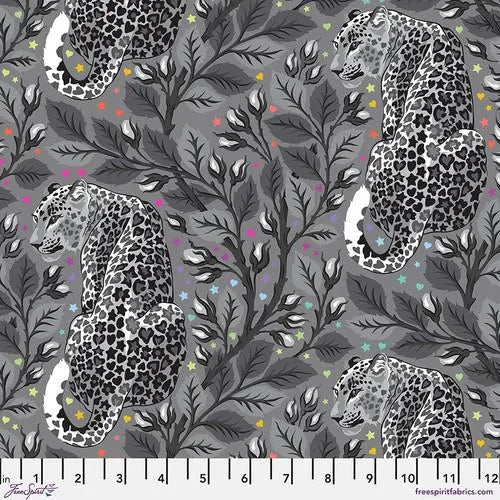 Tula Pink's Birthmark - Fog, Graywork