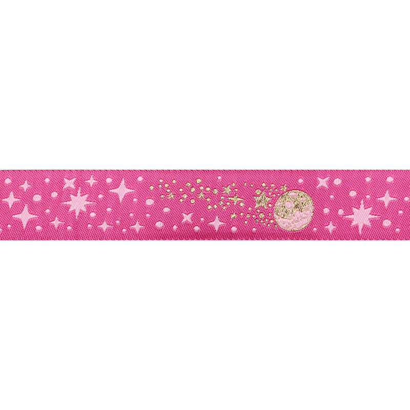 Tula Pink ROAR - Meteor Shower- Blush 7/8" Ribbon *preorder MAY 2024*