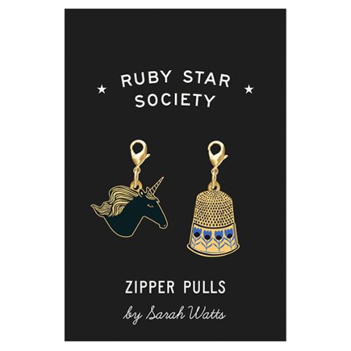 Ruby Star Society Designer Enamel Zipper Pulls!
