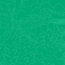 Alison Glass Sunprint Luminescence Emerald Village