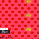 Alison Glass Ellipse, Scarab Dot, Cardinal