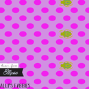 Alison Glass Ellipse, Scarab Dot, Butterfly