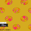 Alison Glass Ellipse, Floral Dot, Goldenrod